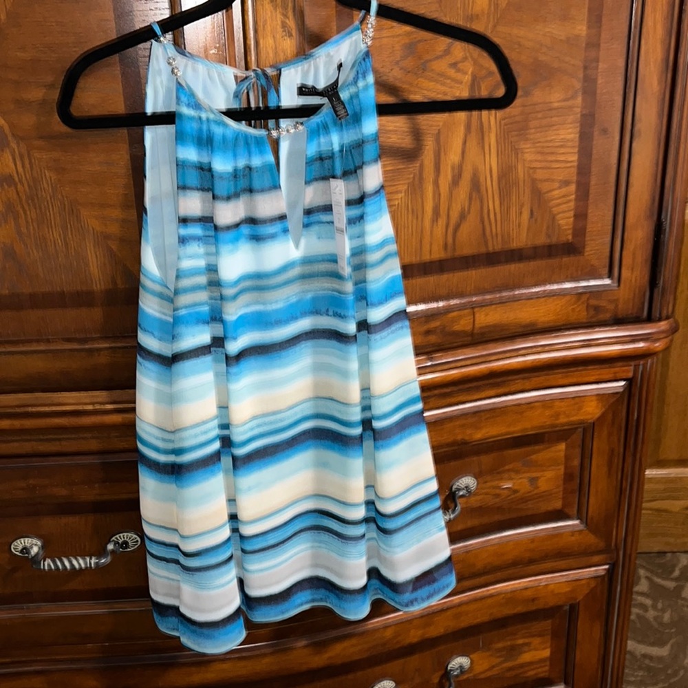 Large striped tank
